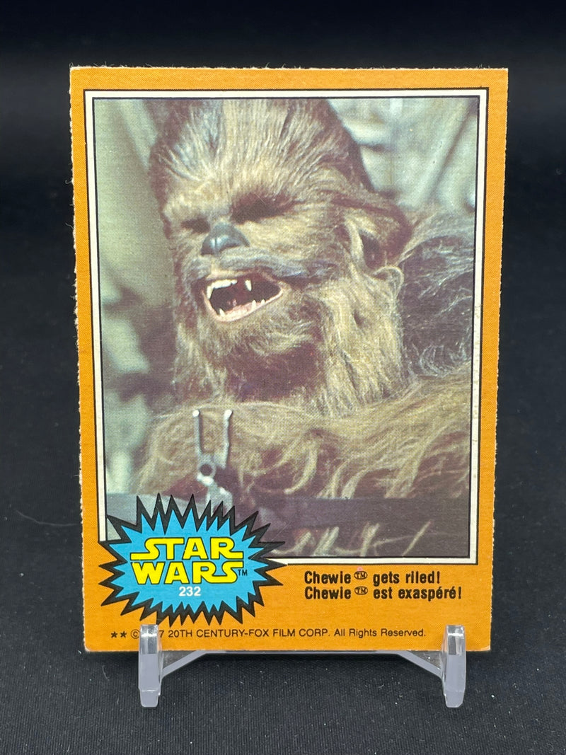 1977 O-PEE-CHEE STAR WARS - CHEWIE GETS RILED! -