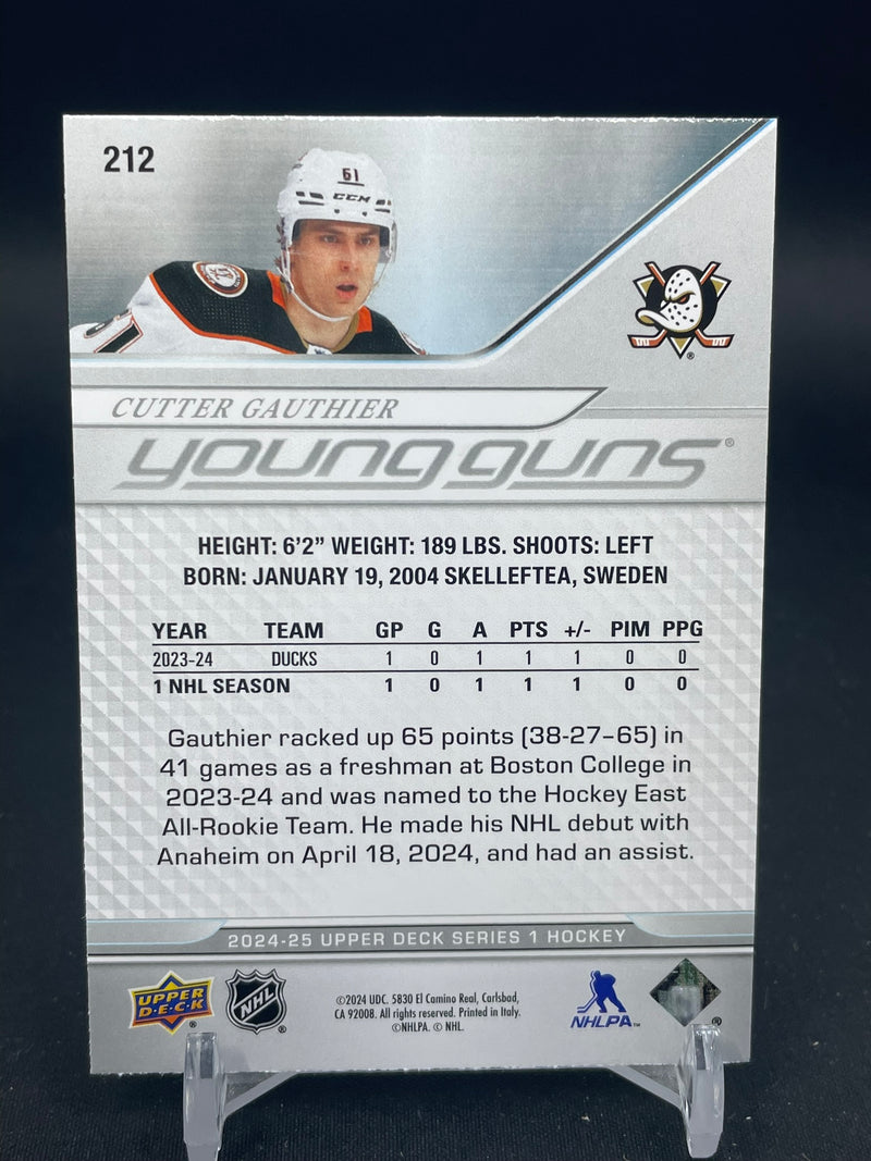 2024 UPPER DECK SERIES ONE - YOUNG GUNS - C. GAUTHIER -