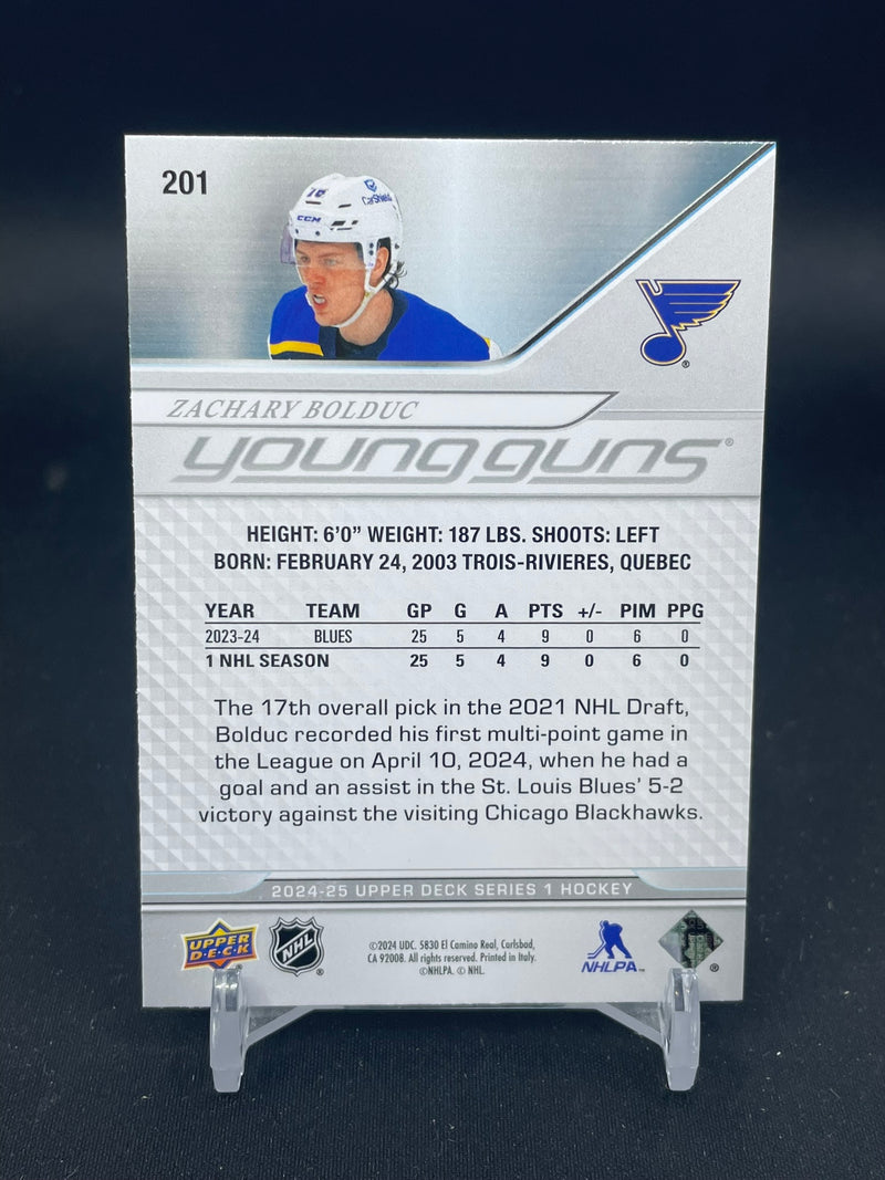 2024 UPPER DECK SERIES ONE - YOUNG GUNS - Z. BOLDUC -