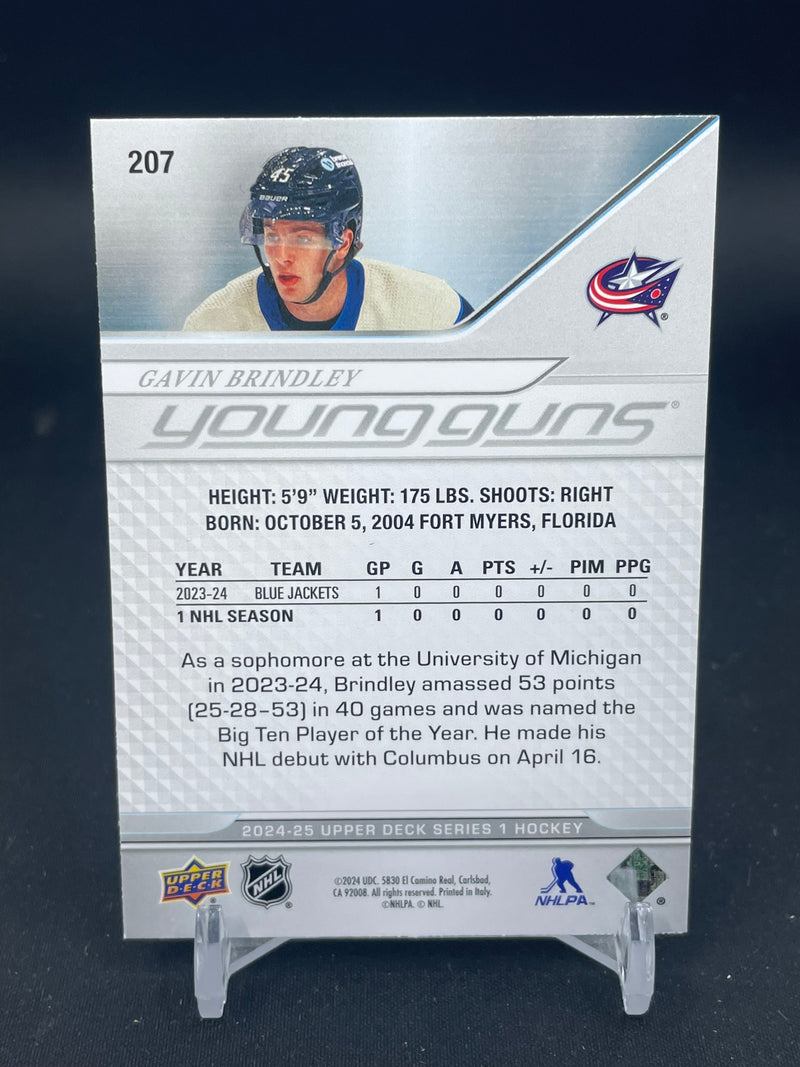 2024 UPPER DECK SERIES ONE - YOUNG GUNS - G. BRINDLEY -