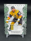 2025 UPPER DECK ARTIFACTS - EMERALD MATERIAL - W. KARLSSON - #27 - #'D/65 - DUAL RELIC