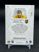 2025 UPPER DECK ARTIFACTS - EMERALD MATERIAL - W. KARLSSON - #27 - #'D/65 - DUAL RELIC