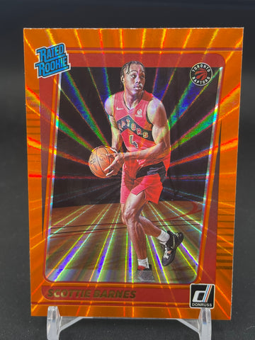 2021 PANINI DONRUSS - ORANGE LASER - RATED ROOKIE - S. BARNES - #236 - RC