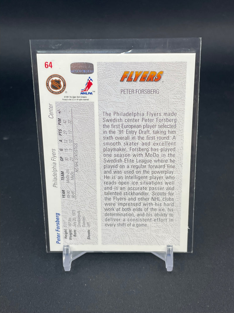 1991 UPPER DECK - P. FORSBERG -