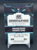2021 TOPPS STAR WARS GALAXY - MANDALORIAN VISIONS - SELECT YOUR CARD