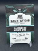 2021 TOPPS STAR WARS GALAXY - MANDALORIAN VISIONS - SELECT YOUR CARD