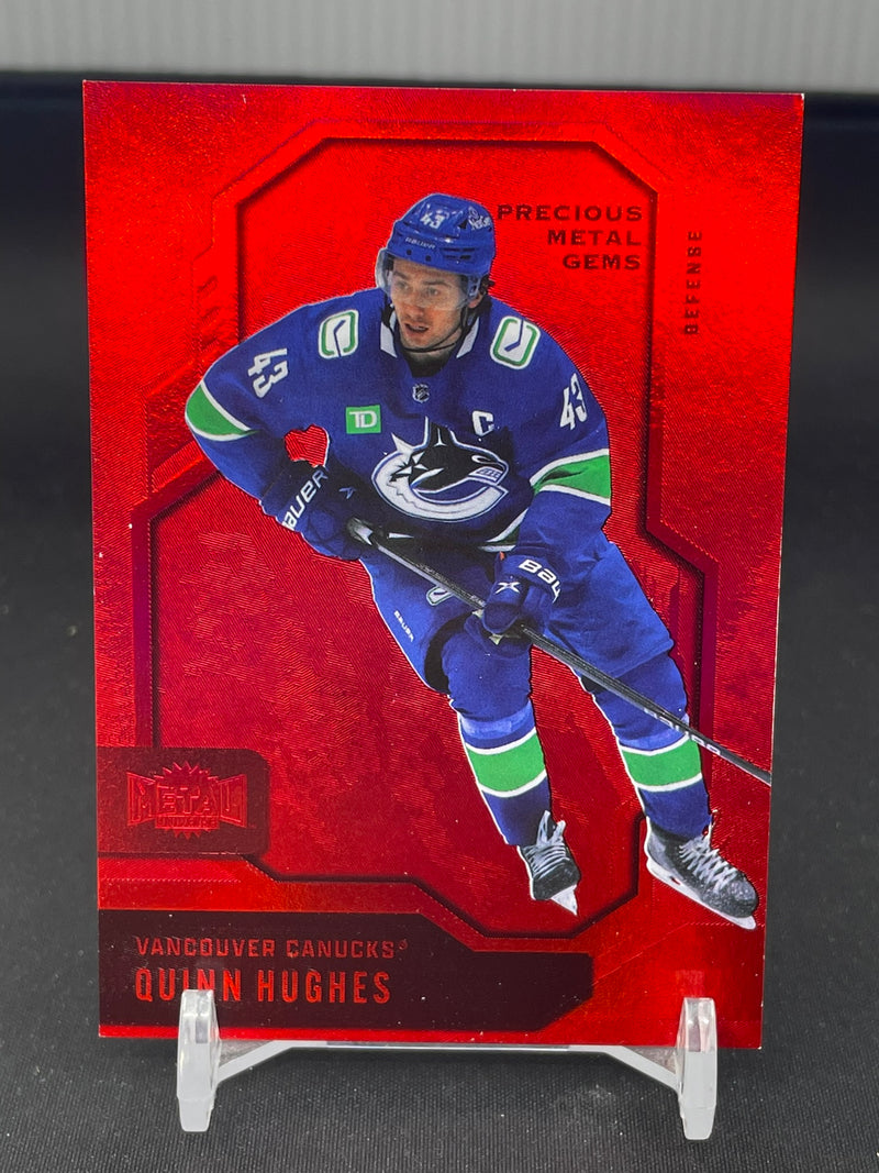 2024 UPPER DECK SKYBOX METAL UNIVERSE - RED PMG - Q. HUGHES - #4 - #'D/100