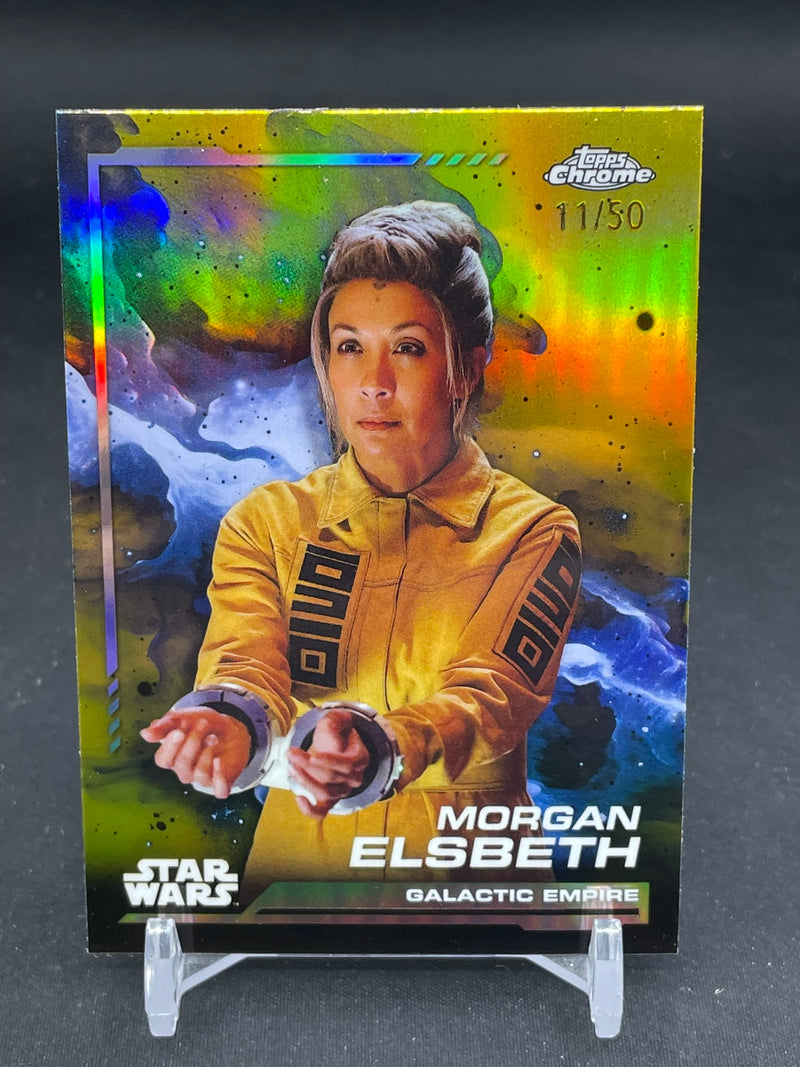 2024 TOPPS CHROME STAR WARS - GOLD REFRACTOR - MORGAN ELSBETH - #57 - #'D/50