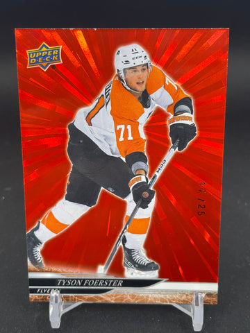 2024 UPPER DECK SERIES ONE - RED OUTBURST - T. FOERSTER - #137 - #'D/25