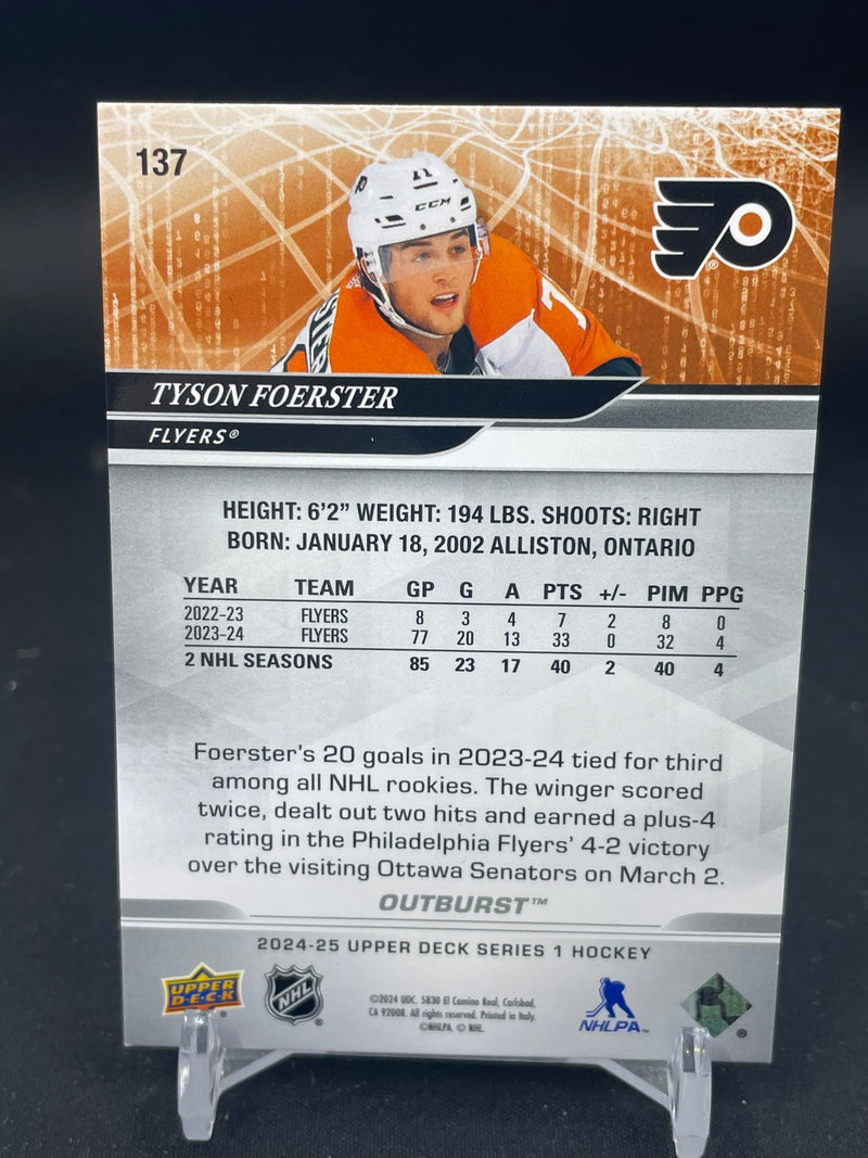 2024 UPPER DECK SERIES ONE - RED OUTBURST - T. FOERSTER - #137 - #'D/25