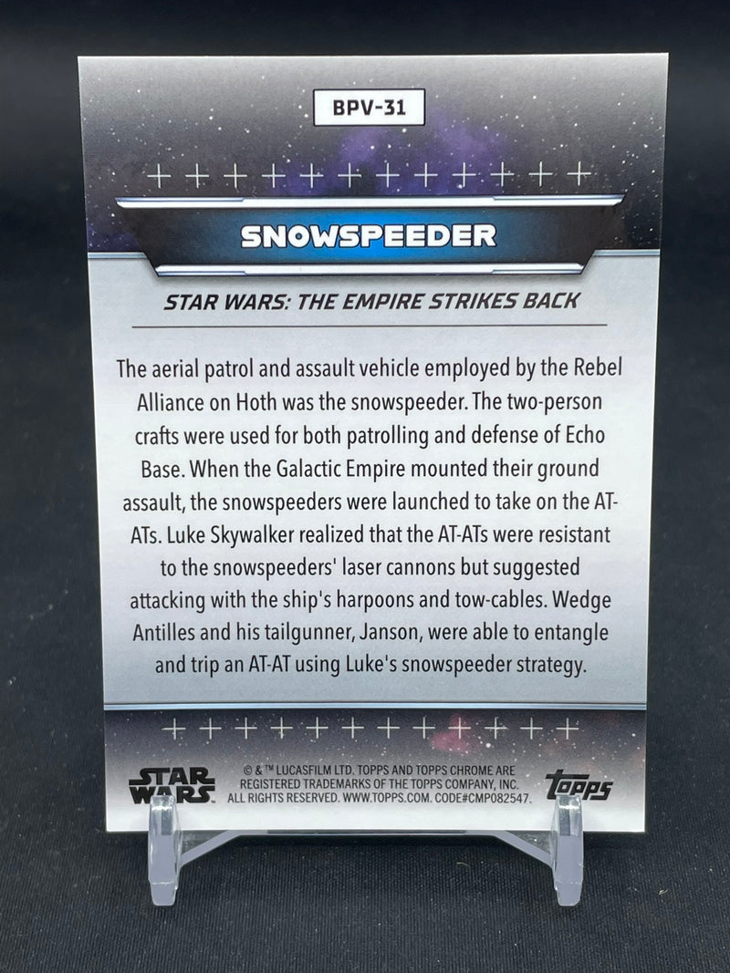 2024 TOPPS CHROME STAR WARS HYPERSPACE - HOTH VARIATION - SNOWSPEEDER - #BPV-31 - #'D/99