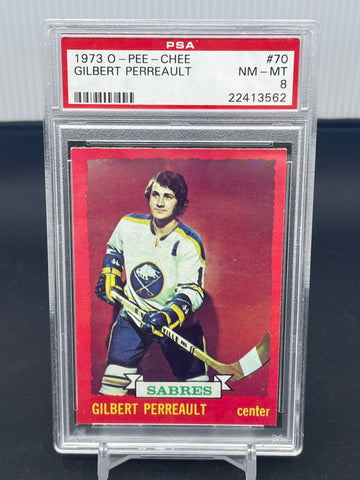 1973 O-PEE-CHEE - G. PERREAULT - #70 - PSA 8