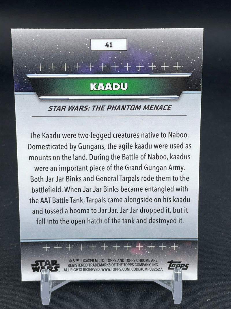 2024 TOPPS CHROME STAR WARS HYPERSPACE - GALACTIC DUST REFRACTOR - KAADU - #41 - #'D/75