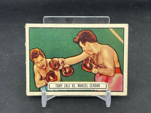 1951 TOPPS RINGSIDE - TONY ZALE VS MARCEL CERDAN - #44