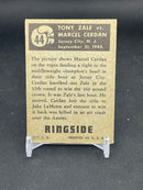 1951 TOPPS RINGSIDE - TONY ZALE VS MARCEL CERDAN -