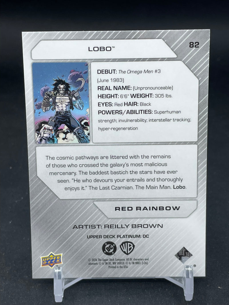 2026 UPPER DECK PLATINUM DC - RED RAINBOW - LOBO -