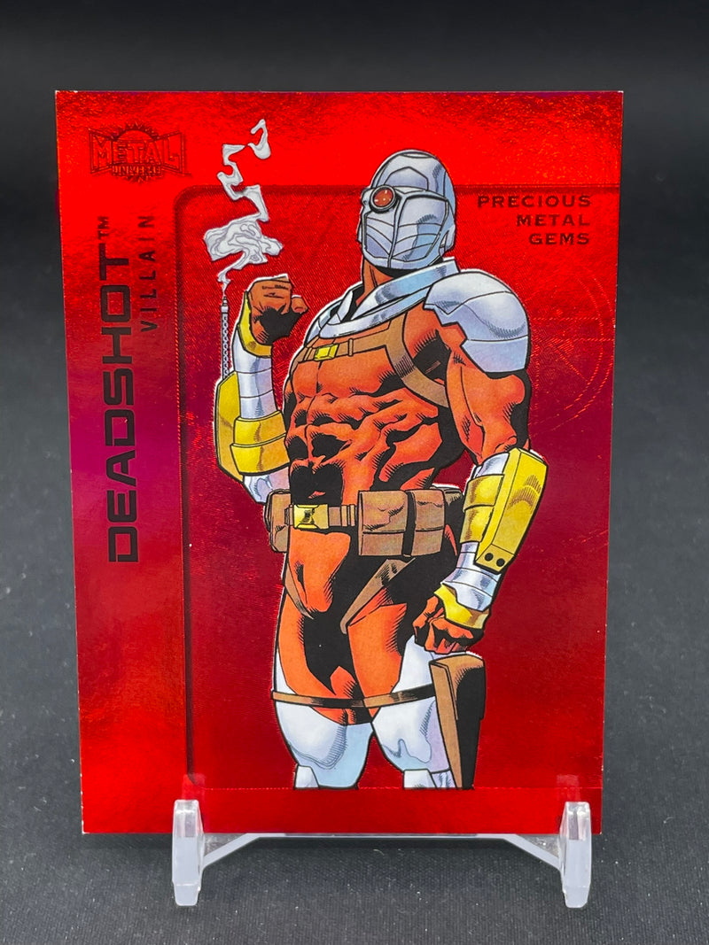 2025 UPPER DECK SKYBOX METAL UNIVERSE - RED PMG - DEADSHOT - #143 - #'D/100