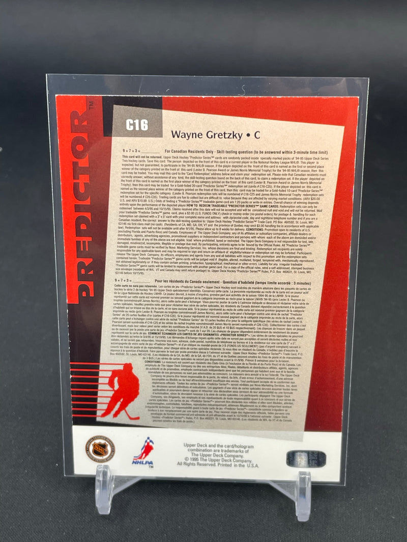 1995 UPPER DECK - AWARD PREDICTOR - W. GRETZKY -