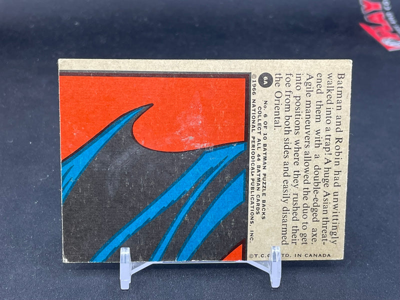 1966 O-PEE-CHEE BATMAN - FACING THE AXE -