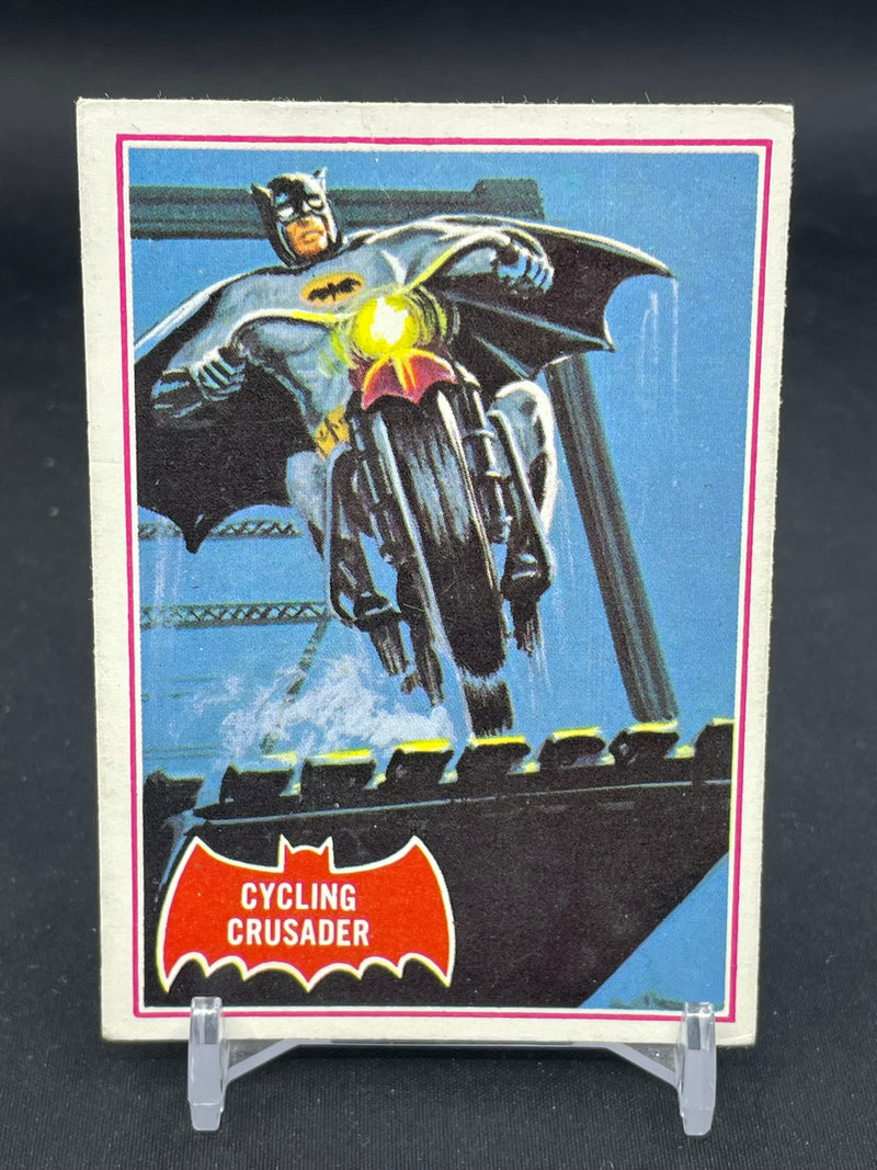 1966 O-PEE-CHEE BATMAN - CYCLING CRUSADER -