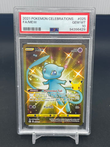 POKEMON - CELEBRATIONS - MEW - FULL ART - #025 - PSA 10