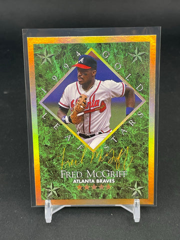 1994 DONRUSS - LEAF GOLD STARS - F. MCGRIFF - #14 - #'D/10000
