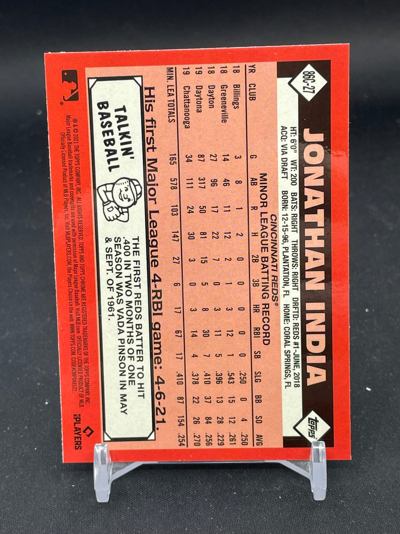 2021 TOPPS UPDATE SERIES - SILVER PACK - J. INDIA -