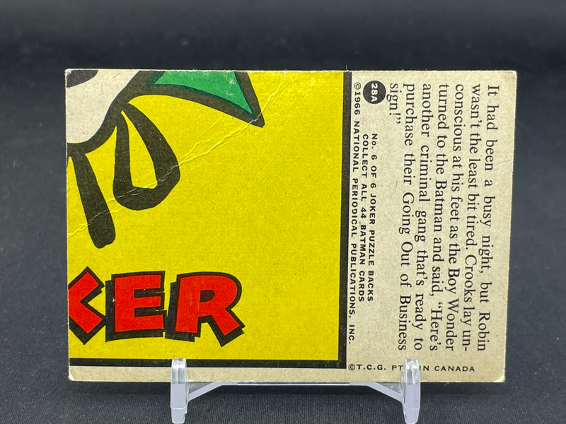 1966 O-PEE-CHEE BATMAN - VICTORIOUS DUO -