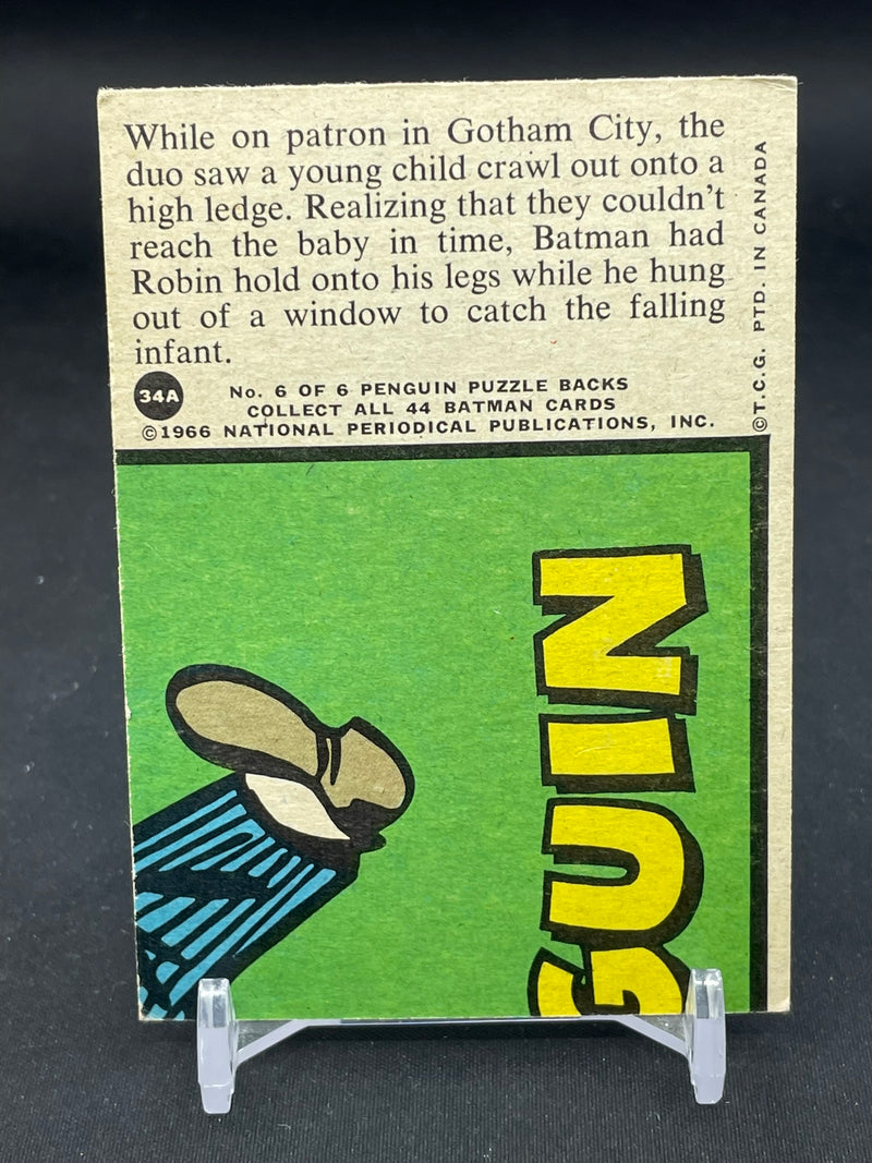 1966 O-PEE-CHEE BATMAN - THE BATMAN BABY SITTER -