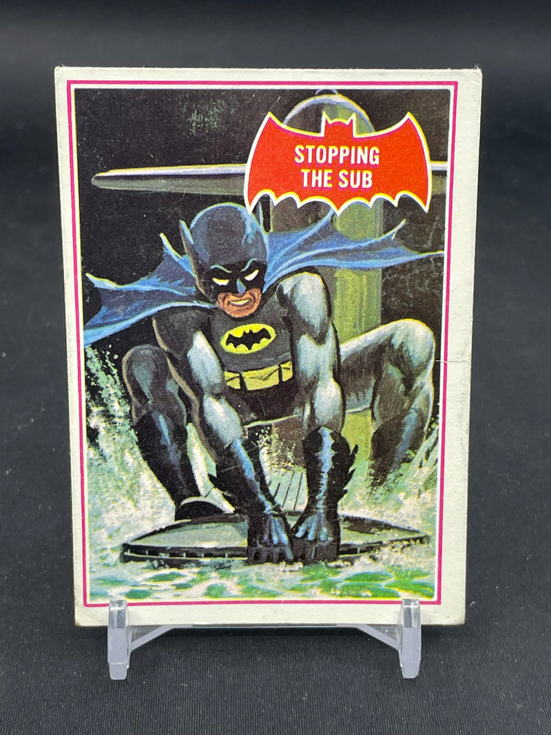 1966 O-PEE-CHEE BATMAN - STOPPING THE SUB -