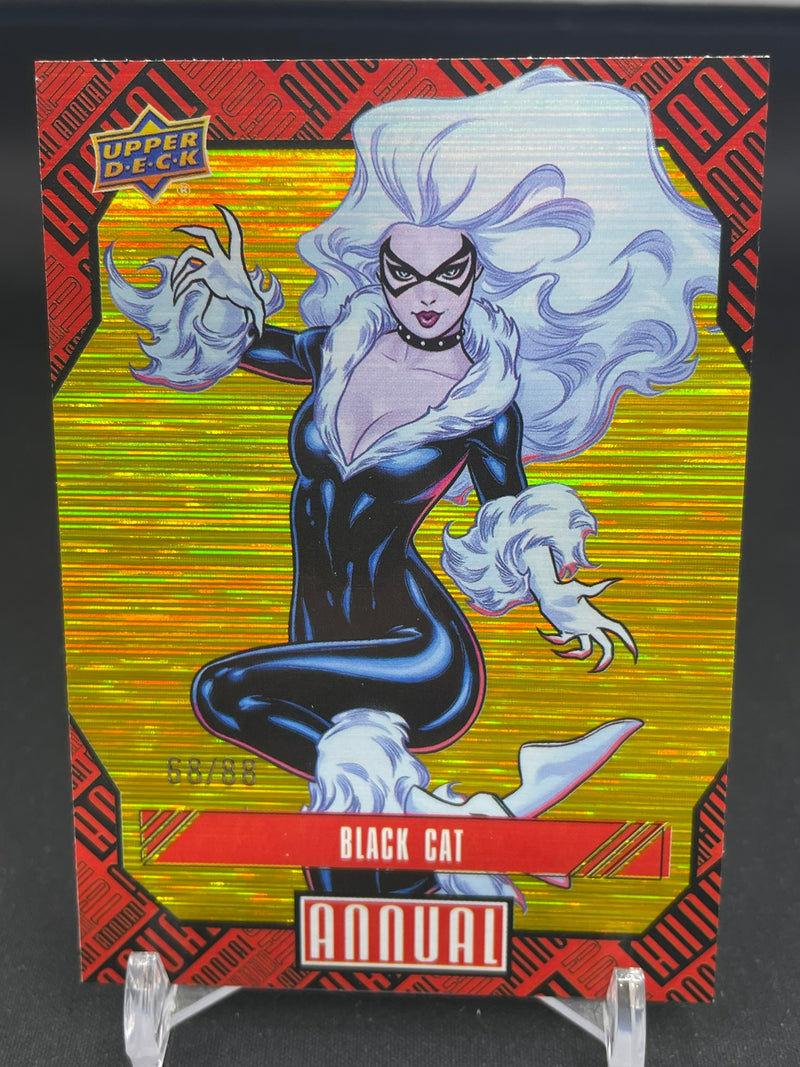 2024 UPPER DECK MARVEL ANNUAL - GOLD LINEARITY - BLACK CAT - #4 - #'D/88