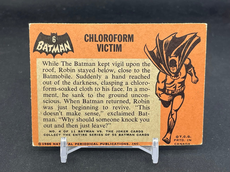 1966 O-PEE-CHEE BATMAN - CHLOROFORM VICTIM -