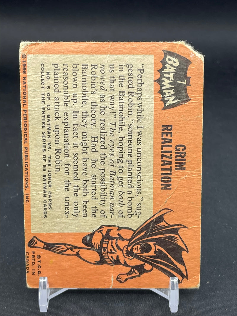 1966 O-PEE-CHEE BATMAN - GRIM REALIZATION -