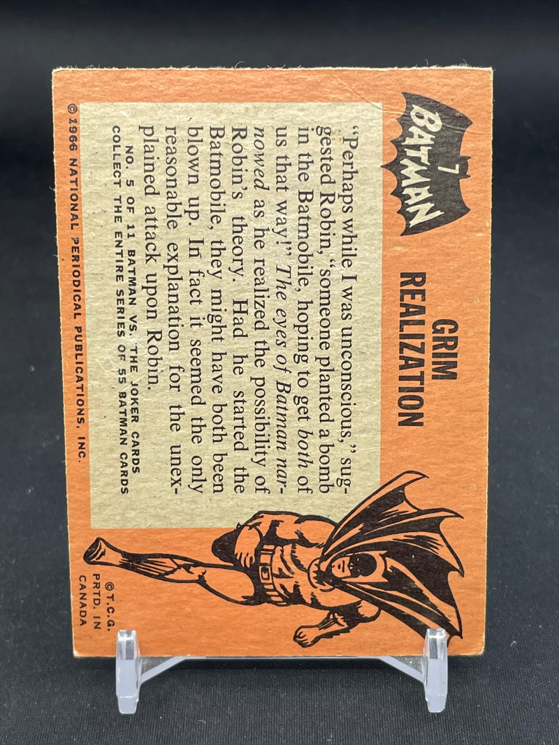 1966 O-PEE-CHEE BATMAN - GRIM REALIZATION -
