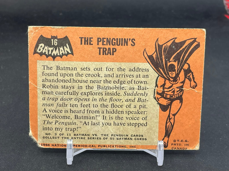 1966 O-PEE-CHEE BATMAN - THE PENGUIN'S TRAP -