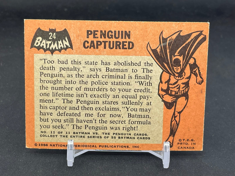 1966 O-PEE-CHEE BATMAN - PENGUIN CAPTURED -