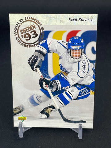 1992 UPPER DECK WORLD JUNIOR CHAMPIONSHIPS - S. KOIVU - #617 - RC