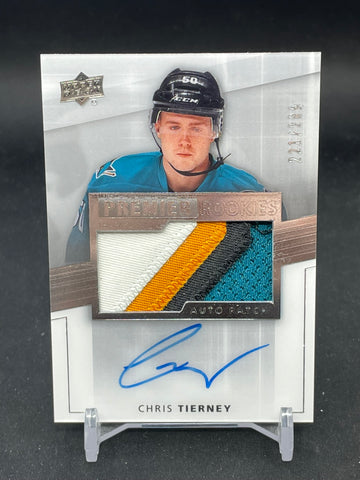 2014 UPPER DECK PREMIER - PREMIER ROOKIES AUTO PATCH - C. TIERNEY - #109 - #'D/299 - RELIC - AUTOGRAPH - RC