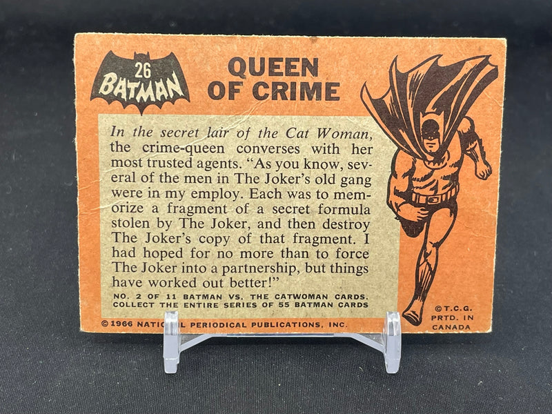 1966 O-PEE-CHEE BATMAN - QUEEN OF CRIME -
