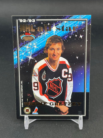 1992 TOPPS STADIUM CLUB - NHL ALL-STAR - M. LEMIEUX / W. GRETZKY - DUAL CARD