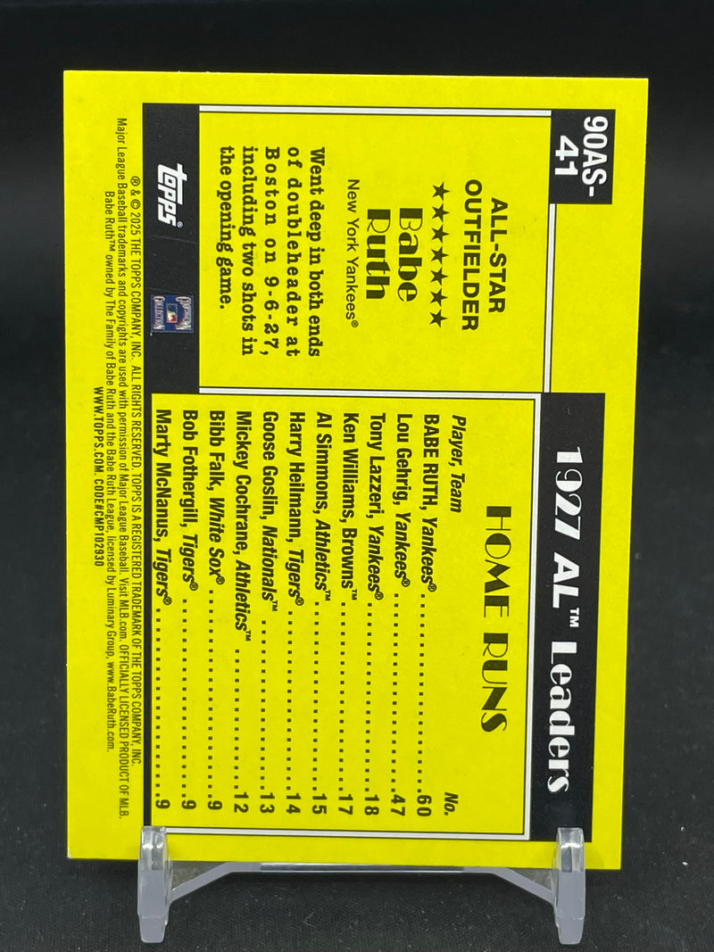 2025 TOPPS SERIES TWO - ALL STAR - B. RUTH -