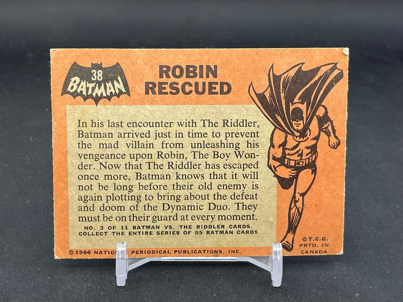1966 O-PEE-CHEE BATMAN - ROBIN RESCUED -