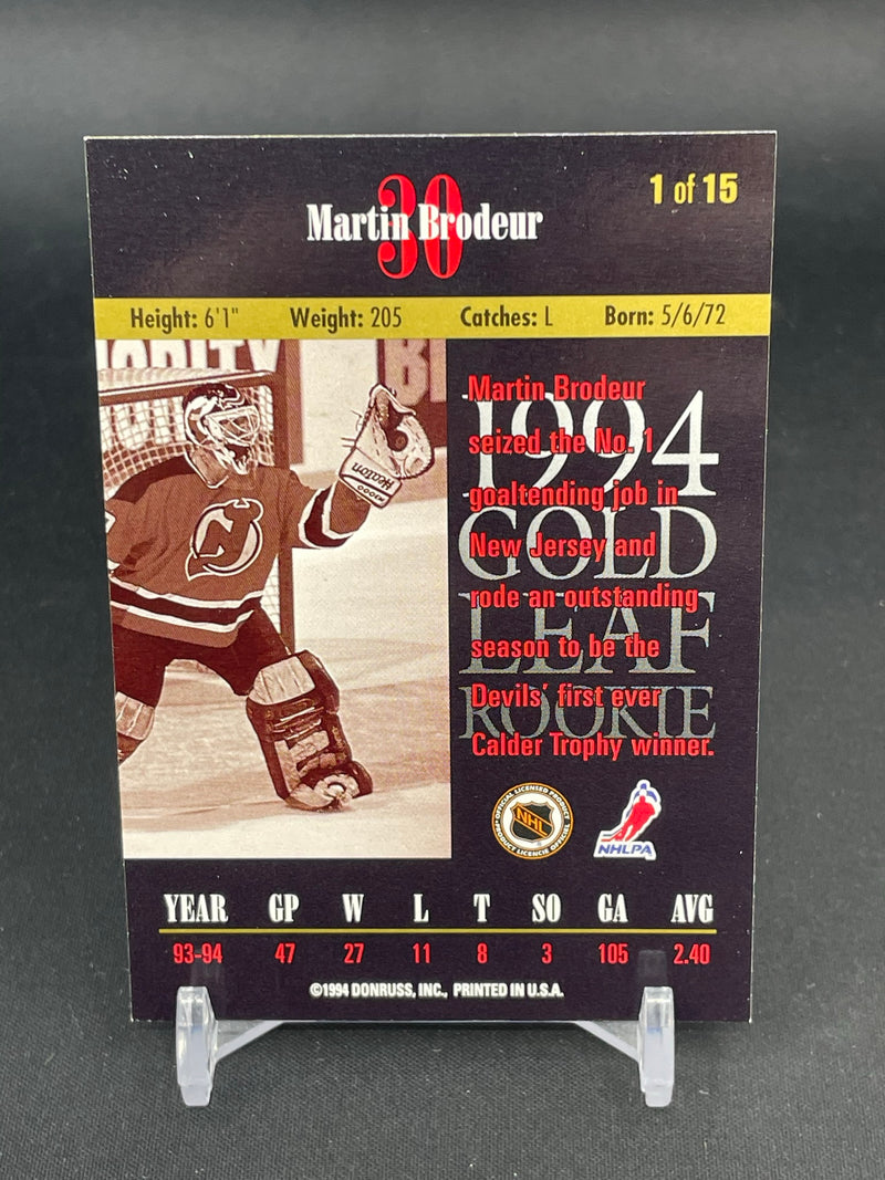 1994 DONRUSS - GOLD LEAF ROOKIE - M. BRODEUR -