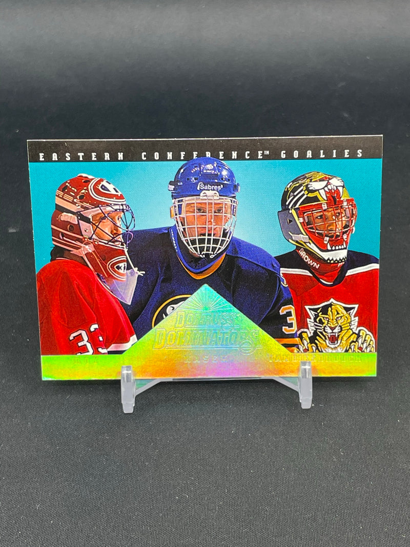1994 DONRUSS - EASTERN CONFERENCE GOALIES - J. VANBIESBROUCK / D. HASEK / P. ROY -