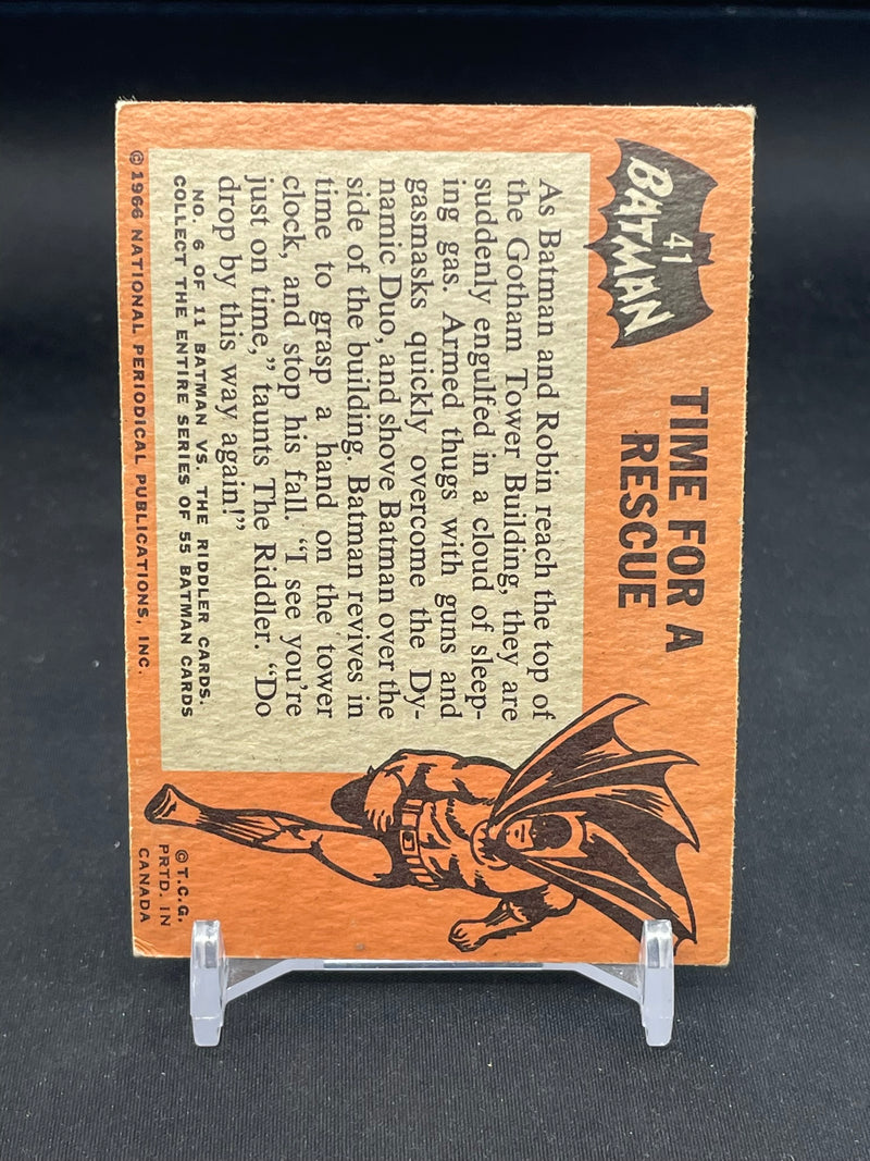 1966 O-PEE-CHEE BATMAN - TIME FOR A RESCUE -