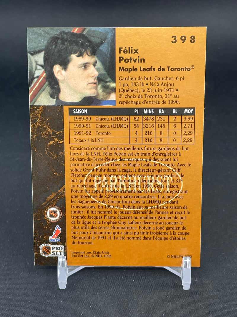 1991 PRO SET PARKURST - F. POTVIN -