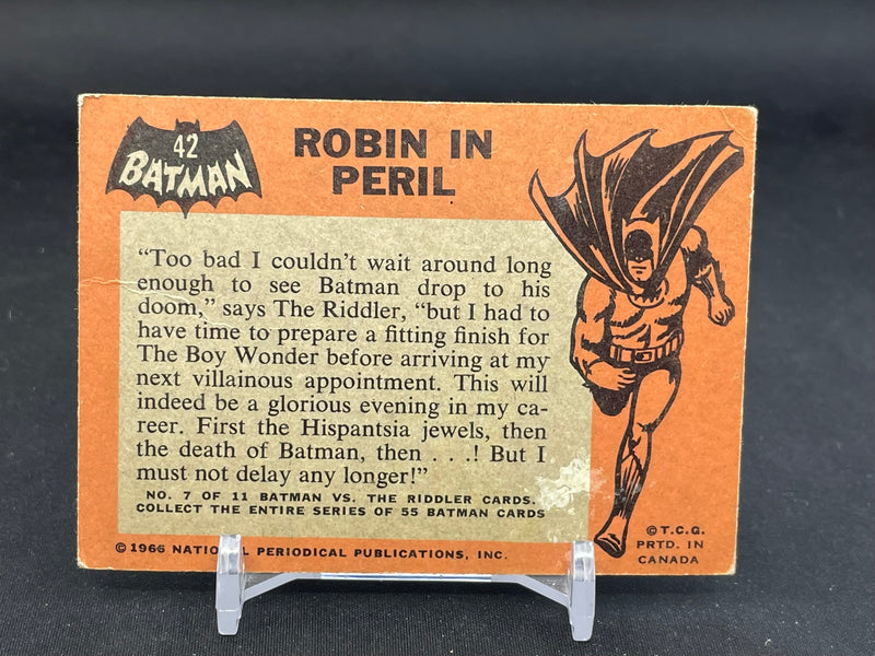 1966 O-PEE-CHEE BATMAN - ROBIN IN PERIL -