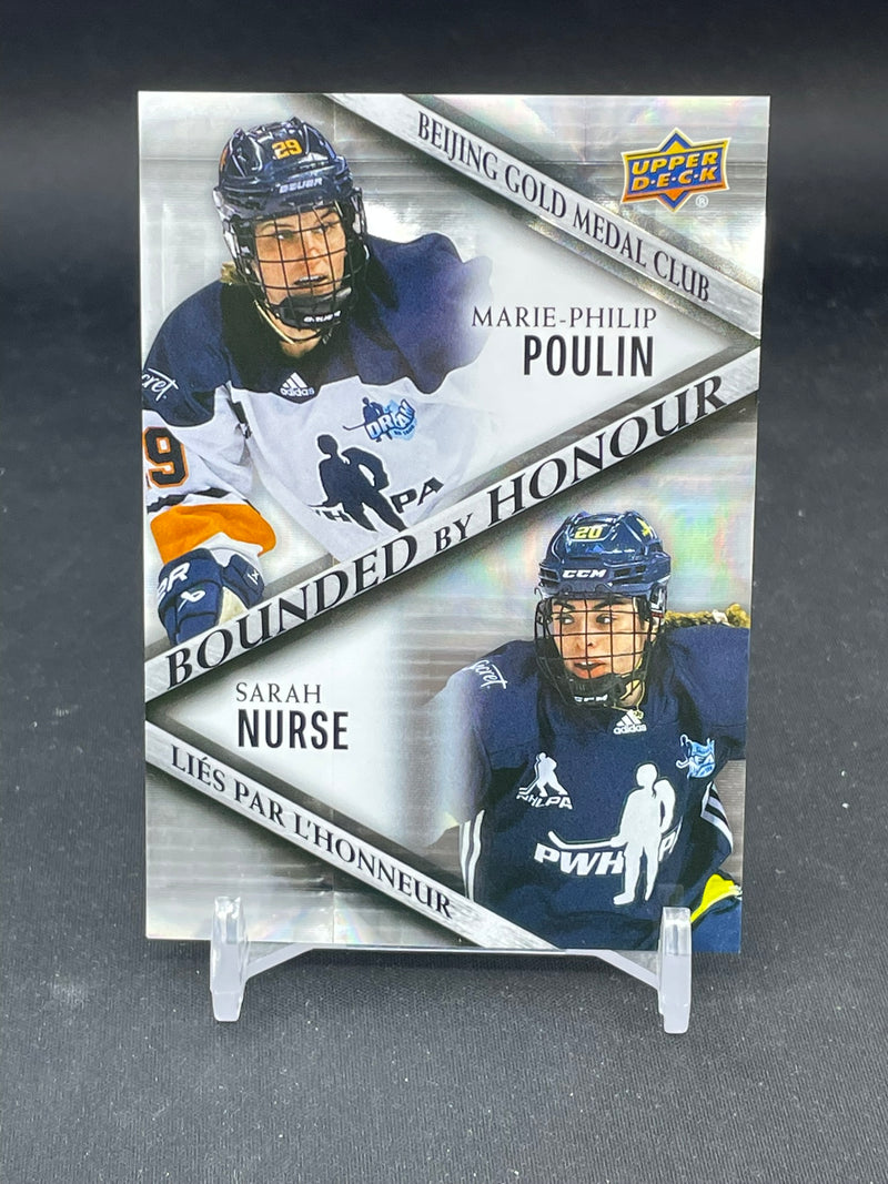 2023 UPPER DECK TIM HORTONS - BOUNDED BY HONOUR - M. POULIN / S. NURSE -