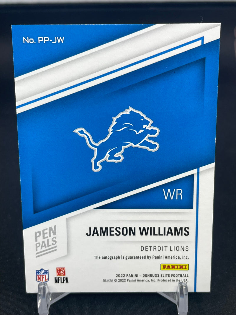 2022 PANINI DONRUSS ELITE - PEN PALS - J. WILLIAMS -