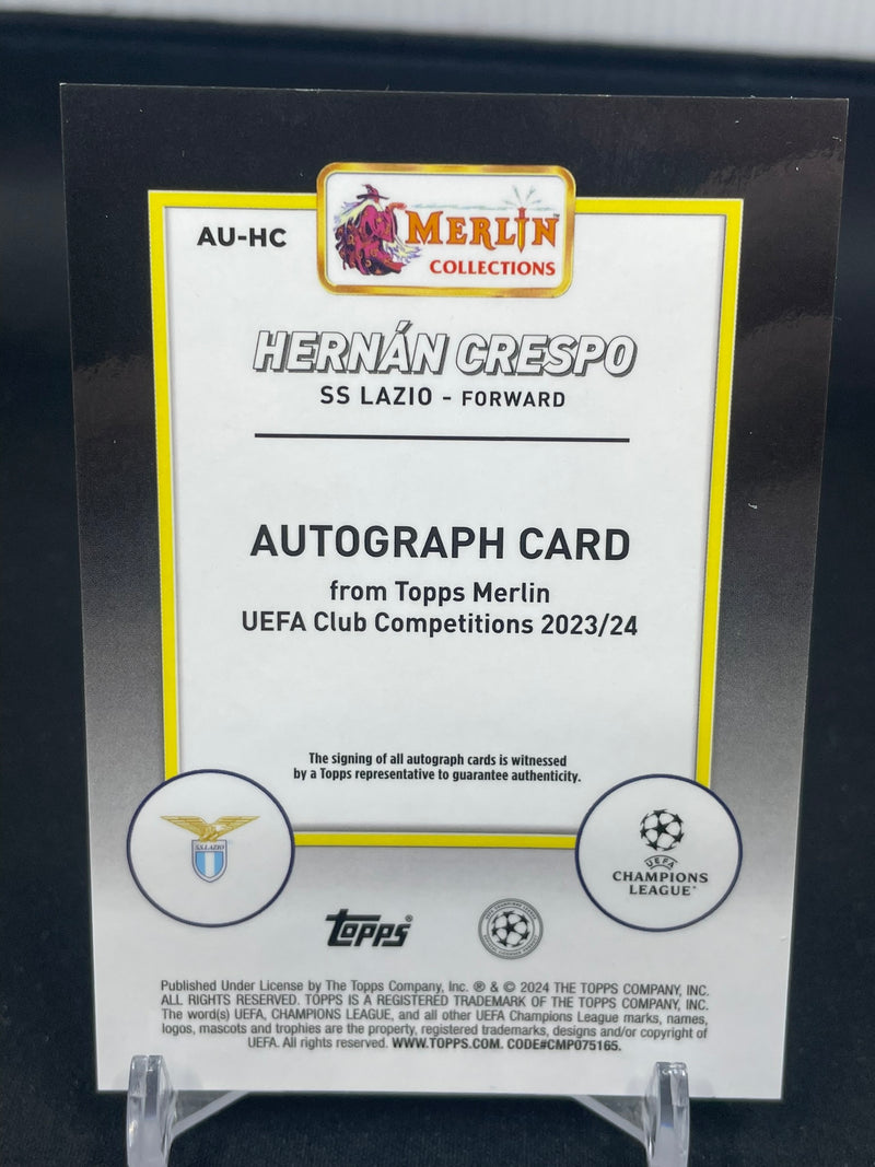 2024 TOPPS MERLIN - BLUE - H. CRESPO - #AU-HC - #'D/75 - AUTOGRAPH